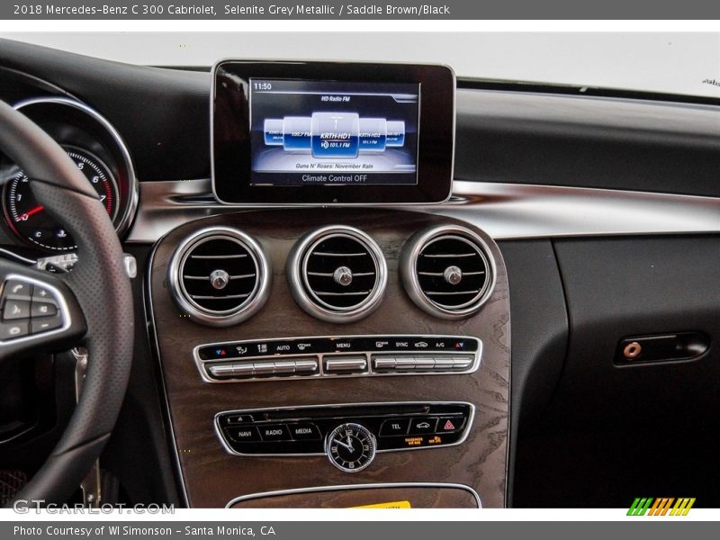 Selenite Grey Metallic / Saddle Brown/Black 2018 Mercedes-Benz C 300 Cabriolet