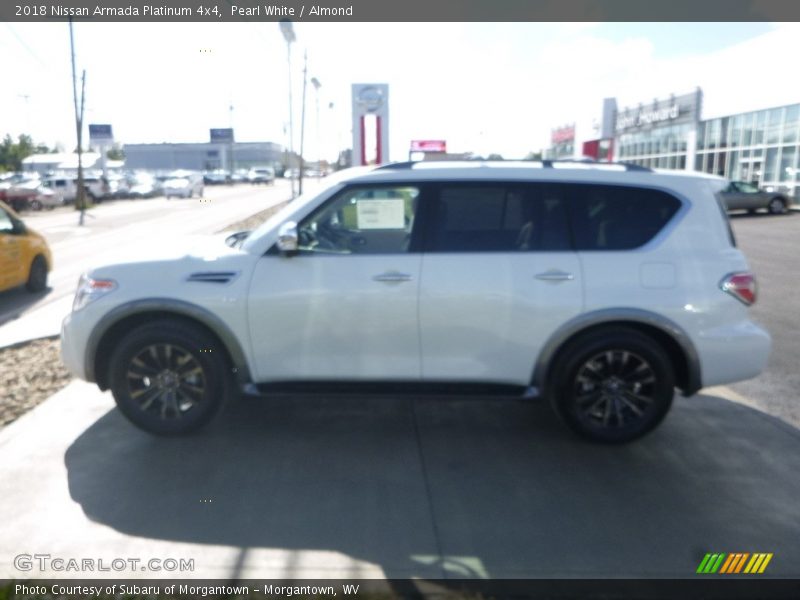 Pearl White / Almond 2018 Nissan Armada Platinum 4x4