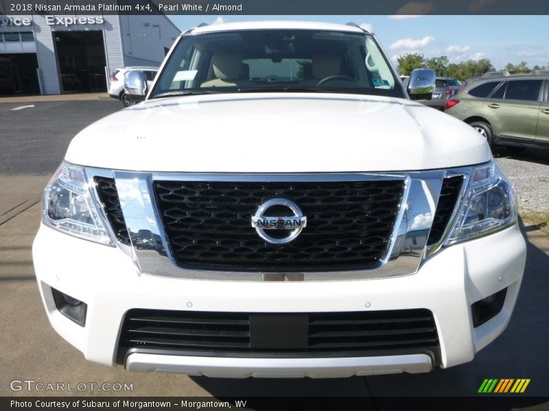 Pearl White / Almond 2018 Nissan Armada Platinum 4x4