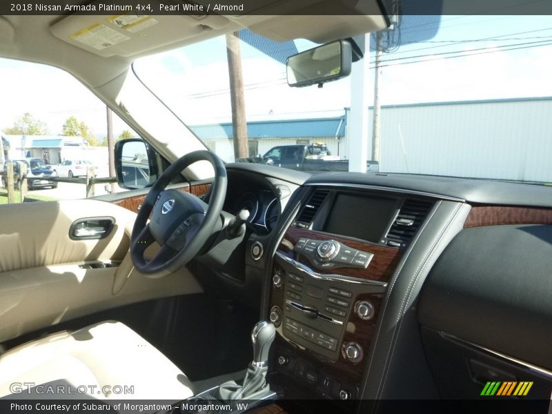 Pearl White / Almond 2018 Nissan Armada Platinum 4x4