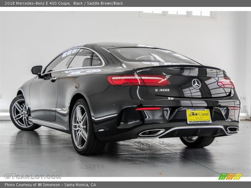 Black / Saddle Brown/Black 2018 Mercedes-Benz E 400 Coupe