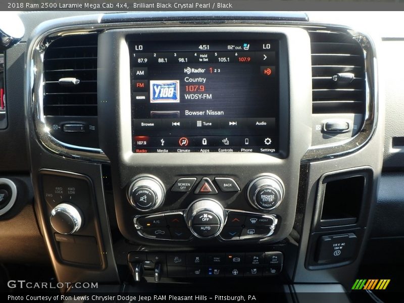 Brilliant Black Crystal Pearl / Black 2018 Ram 2500 Laramie Mega Cab 4x4