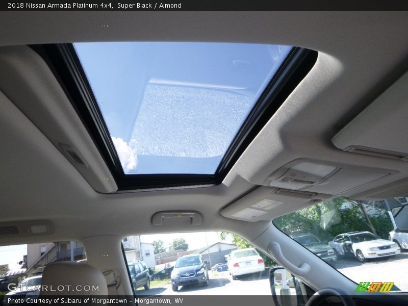 Sunroof of 2018 Armada Platinum 4x4