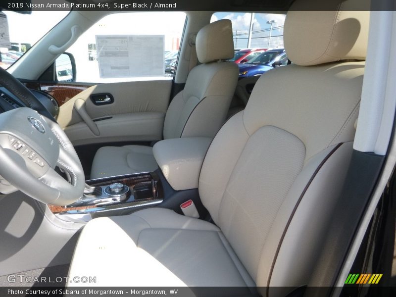 Front Seat of 2018 Armada Platinum 4x4