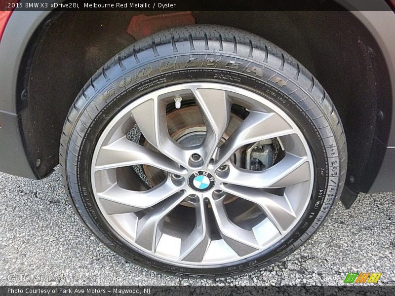 Melbourne Red Metallic / Oyster 2015 BMW X3 xDrive28i