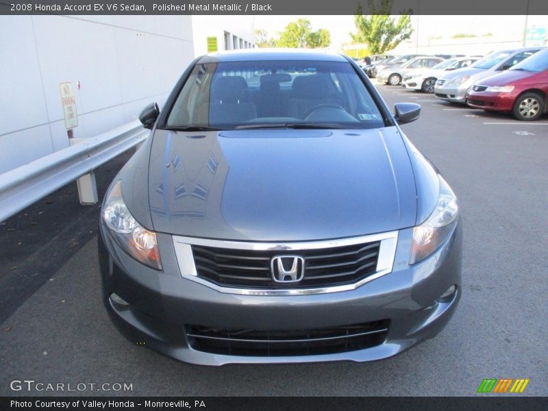 Polished Metal Metallic / Black 2008 Honda Accord EX V6 Sedan