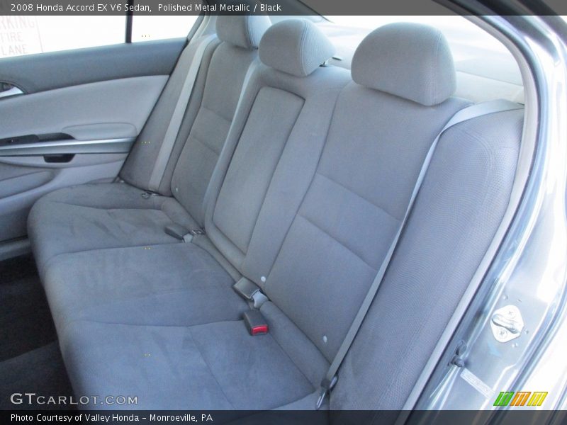 Polished Metal Metallic / Black 2008 Honda Accord EX V6 Sedan