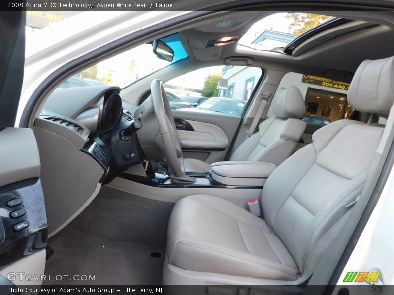 Aspen White Pearl / Taupe 2008 Acura MDX Technology