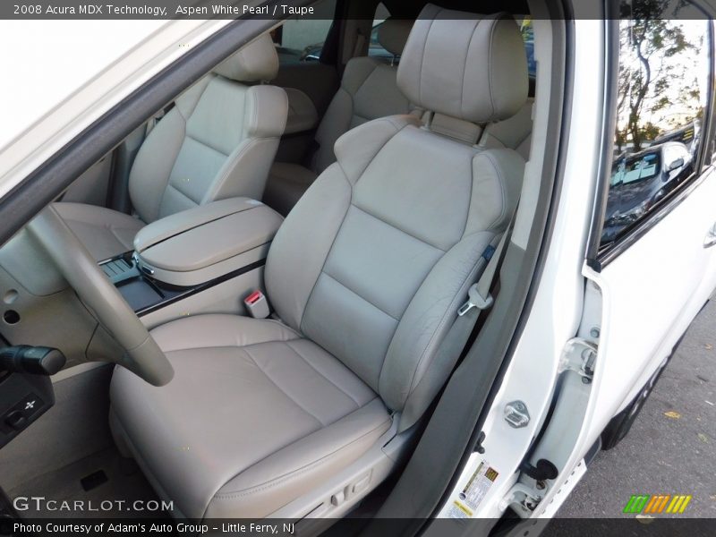 Aspen White Pearl / Taupe 2008 Acura MDX Technology