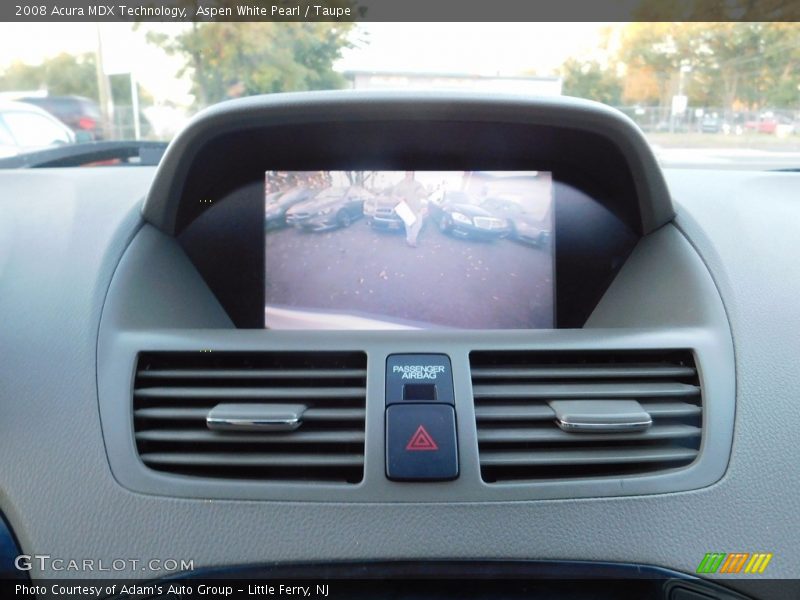Aspen White Pearl / Taupe 2008 Acura MDX Technology