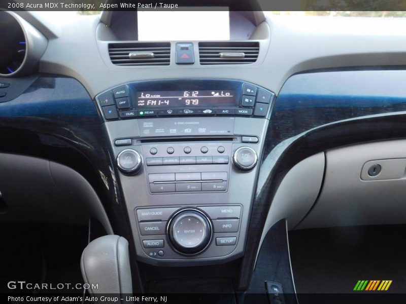 Aspen White Pearl / Taupe 2008 Acura MDX Technology