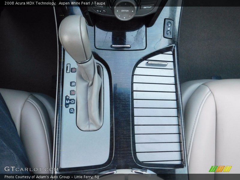 Aspen White Pearl / Taupe 2008 Acura MDX Technology