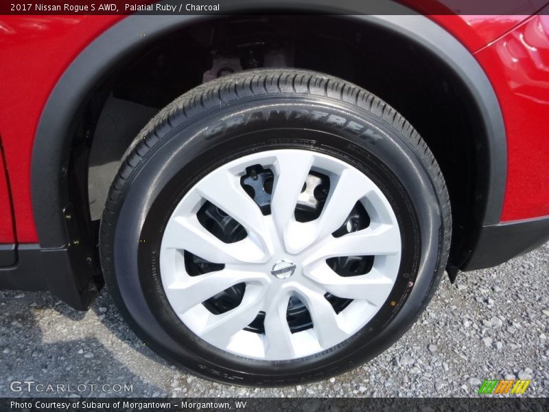 Palatial Ruby / Charcoal 2017 Nissan Rogue S AWD