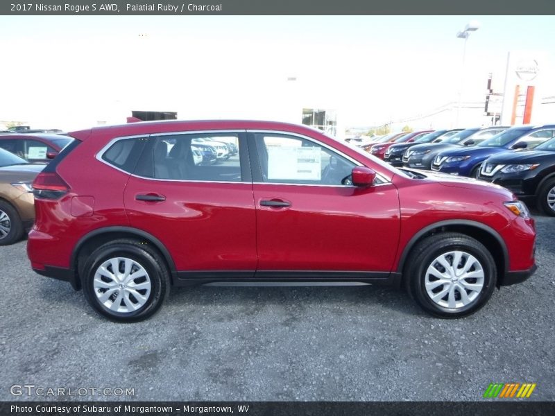 Palatial Ruby / Charcoal 2017 Nissan Rogue S AWD
