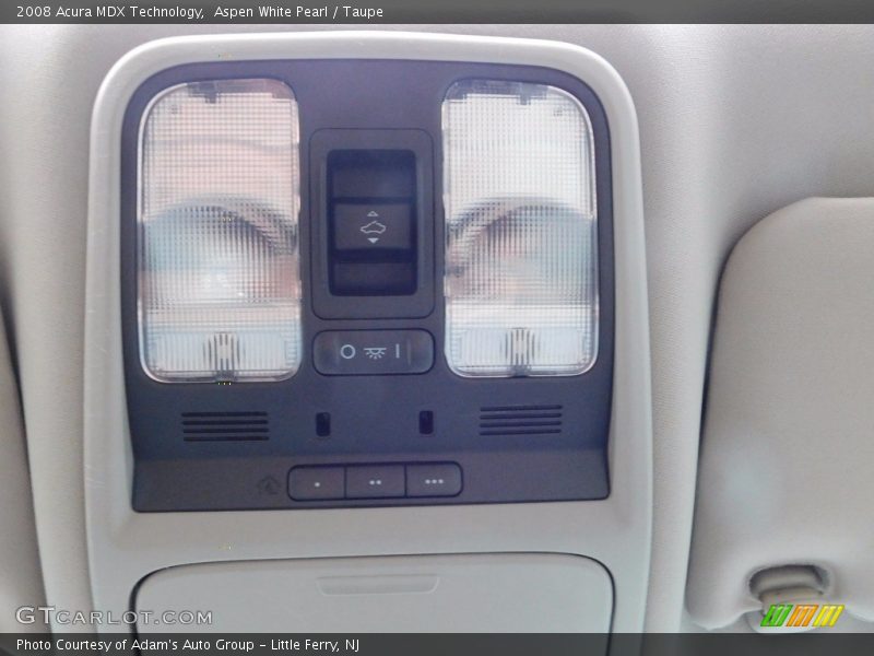 Aspen White Pearl / Taupe 2008 Acura MDX Technology