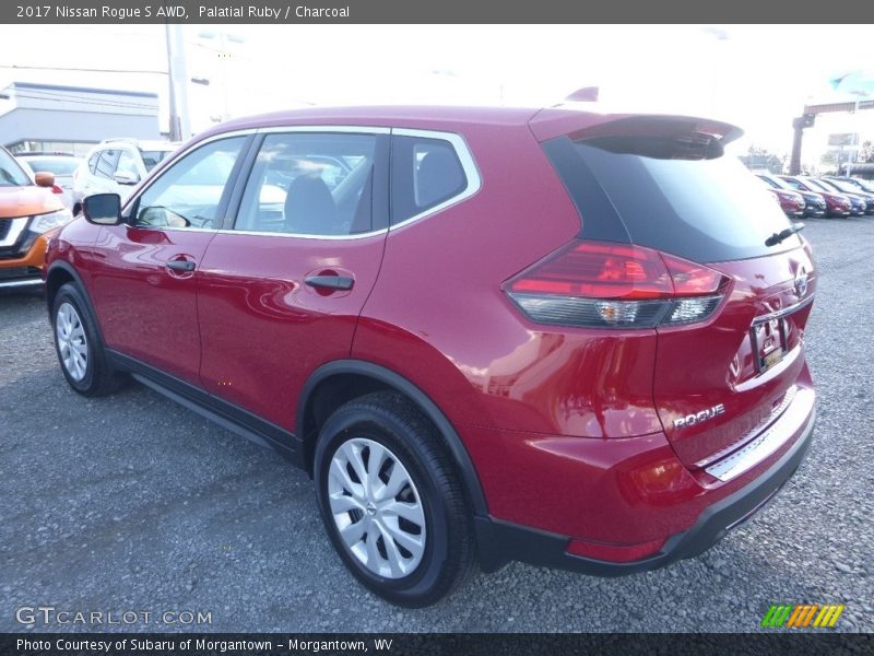 Palatial Ruby / Charcoal 2017 Nissan Rogue S AWD