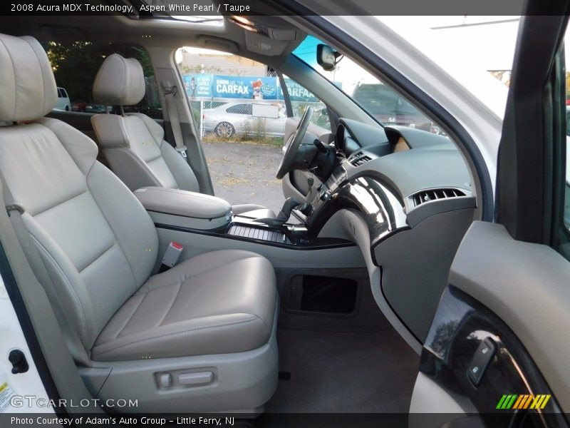 Aspen White Pearl / Taupe 2008 Acura MDX Technology