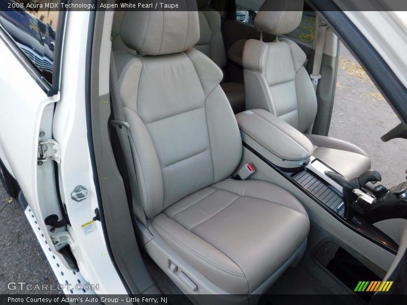 Aspen White Pearl / Taupe 2008 Acura MDX Technology