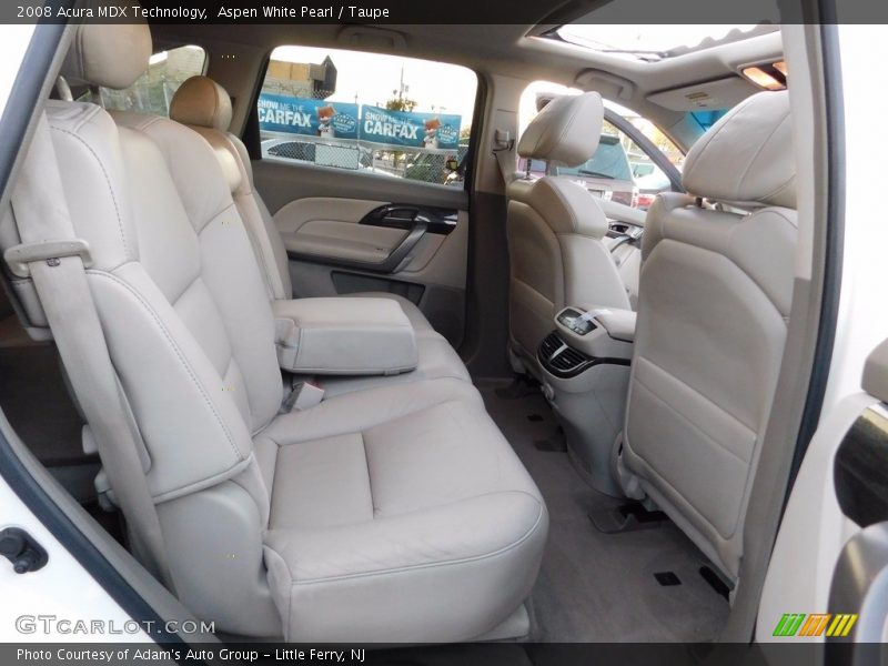 Aspen White Pearl / Taupe 2008 Acura MDX Technology