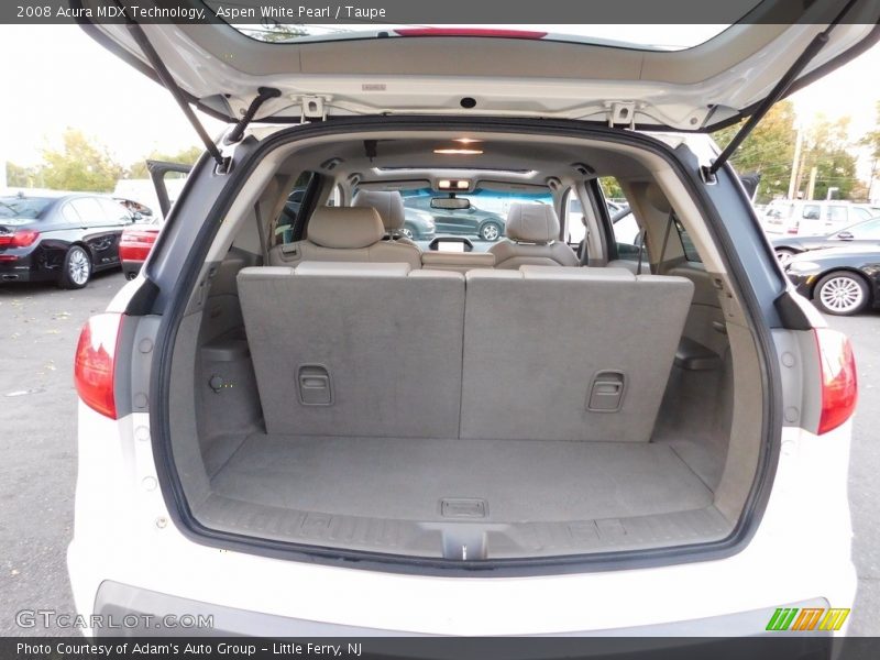 Aspen White Pearl / Taupe 2008 Acura MDX Technology
