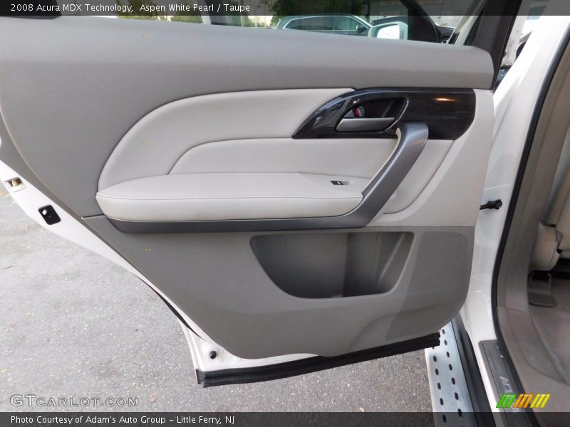 Aspen White Pearl / Taupe 2008 Acura MDX Technology