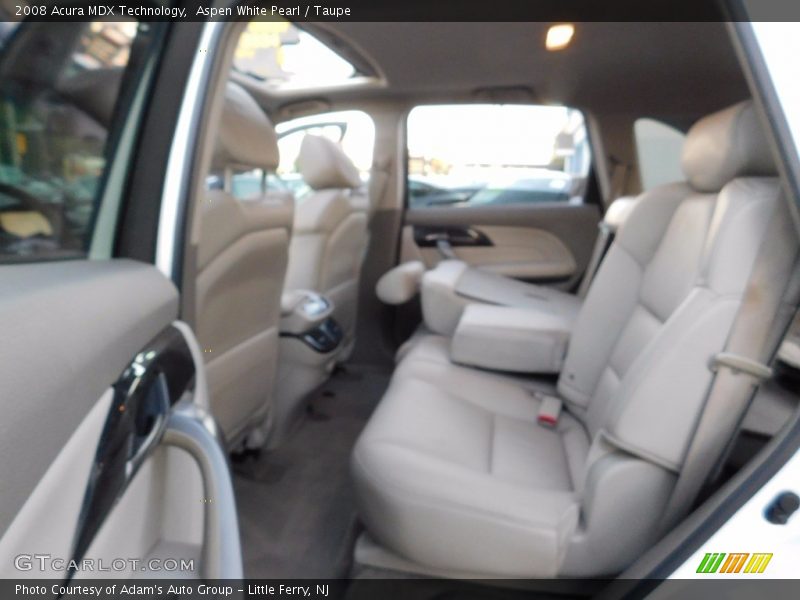 Aspen White Pearl / Taupe 2008 Acura MDX Technology