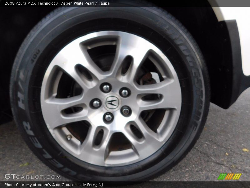Aspen White Pearl / Taupe 2008 Acura MDX Technology