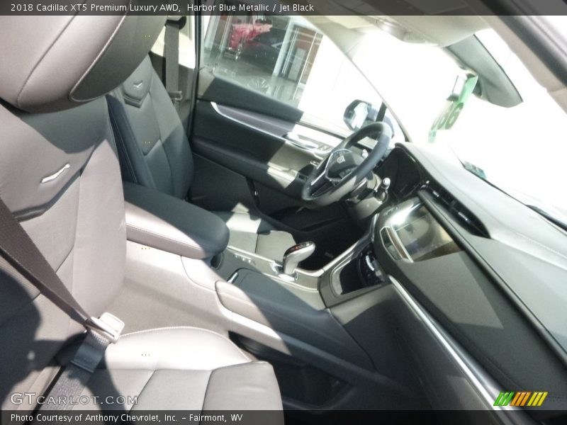 Harbor Blue Metallic / Jet Black 2018 Cadillac XT5 Premium Luxury AWD