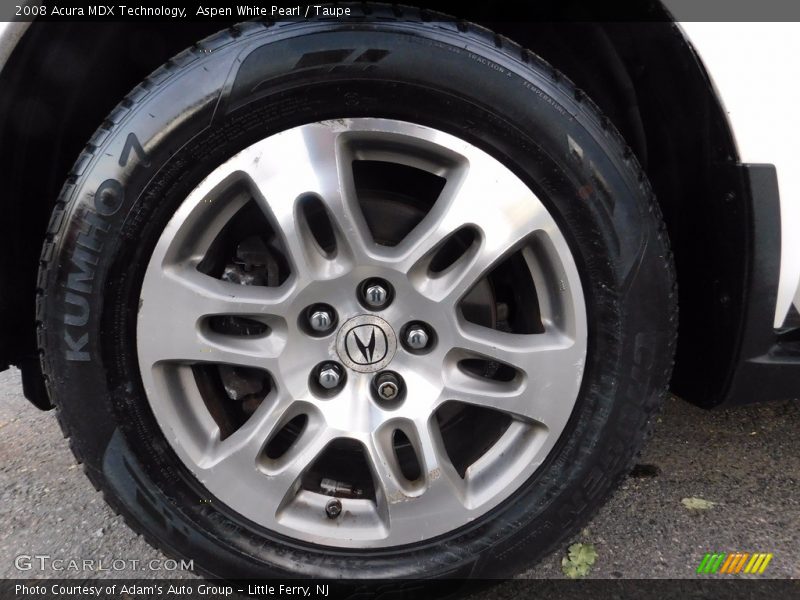 Aspen White Pearl / Taupe 2008 Acura MDX Technology