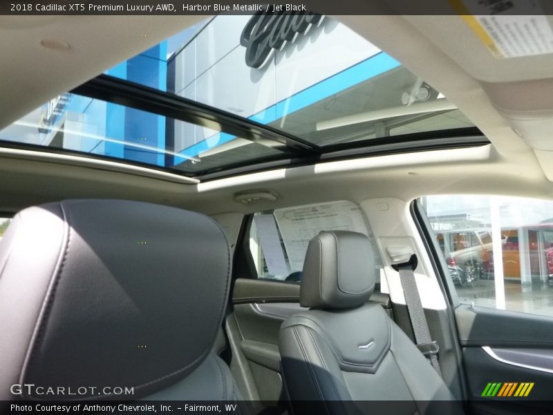Harbor Blue Metallic / Jet Black 2018 Cadillac XT5 Premium Luxury AWD