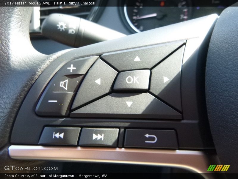 Palatial Ruby / Charcoal 2017 Nissan Rogue S AWD