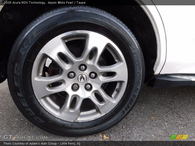 Aspen White Pearl / Taupe 2008 Acura MDX Technology