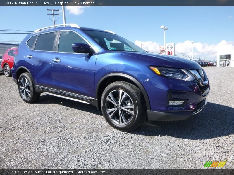 Caspian Blue / Charcoal 2017 Nissan Rogue SL AWD