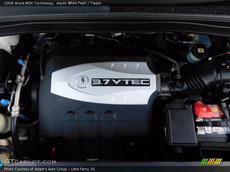 Aspen White Pearl / Taupe 2008 Acura MDX Technology