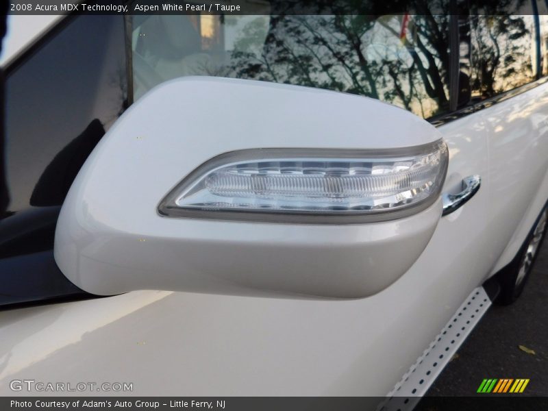 Aspen White Pearl / Taupe 2008 Acura MDX Technology