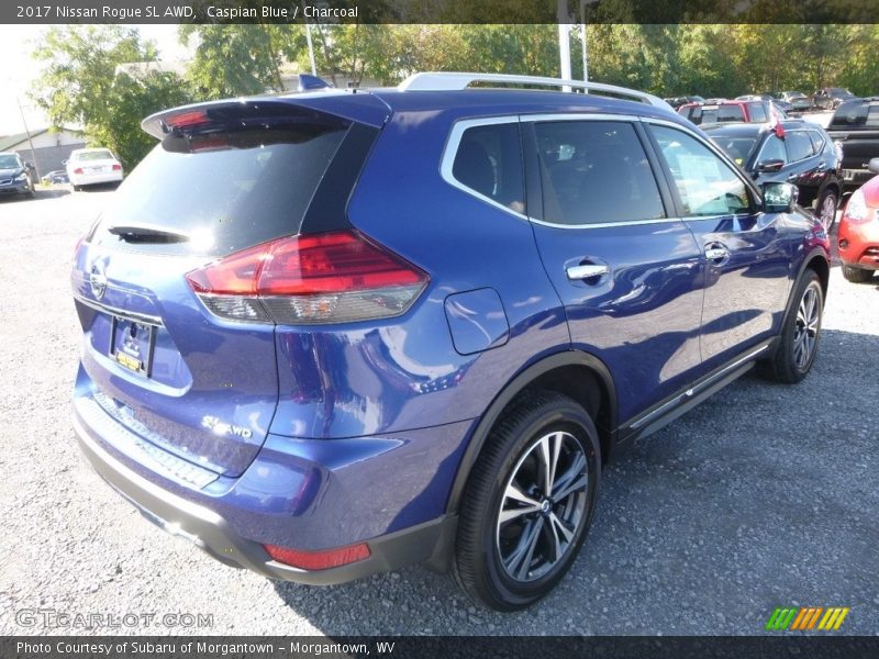 Caspian Blue / Charcoal 2017 Nissan Rogue SL AWD