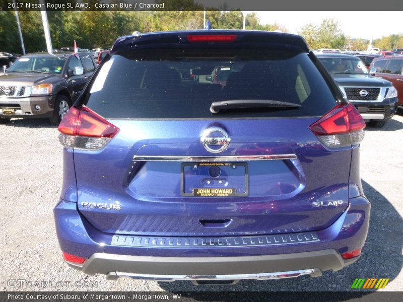 Caspian Blue / Charcoal 2017 Nissan Rogue SL AWD