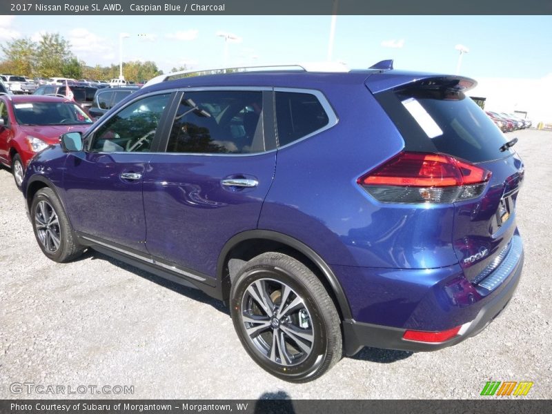 Caspian Blue / Charcoal 2017 Nissan Rogue SL AWD
