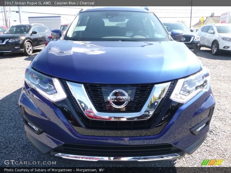 Caspian Blue / Charcoal 2017 Nissan Rogue SL AWD