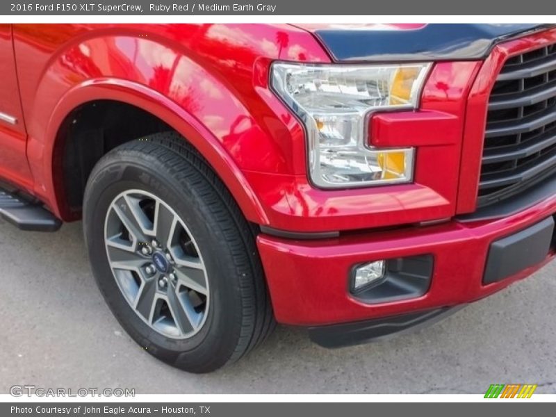 Ruby Red / Medium Earth Gray 2016 Ford F150 XLT SuperCrew