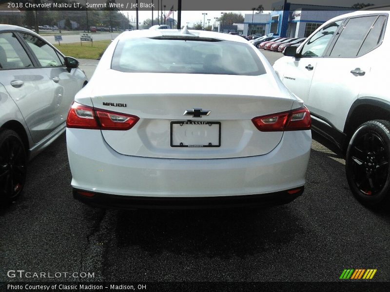 Summit White / Jet Black 2018 Chevrolet Malibu LT