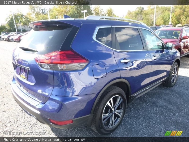 Caspian Blue / Charcoal 2017 Nissan Rogue SL AWD