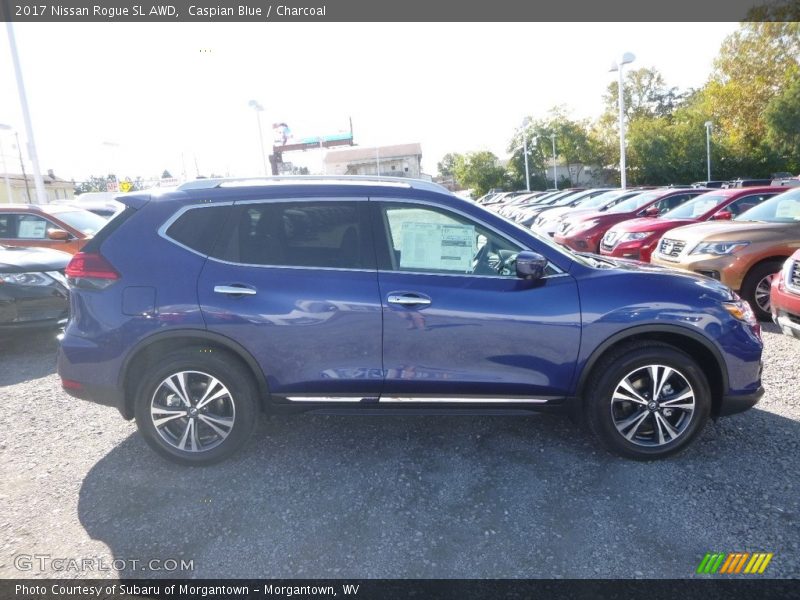 Caspian Blue / Charcoal 2017 Nissan Rogue SL AWD