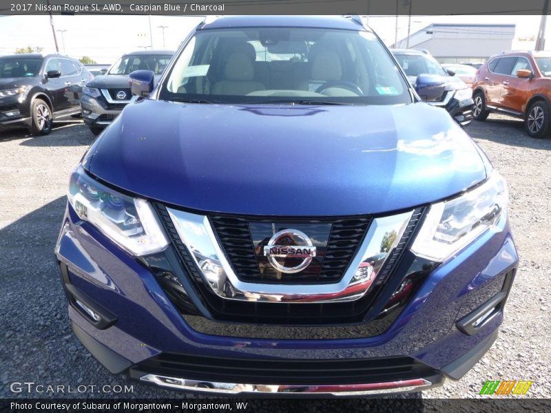 Caspian Blue / Charcoal 2017 Nissan Rogue SL AWD