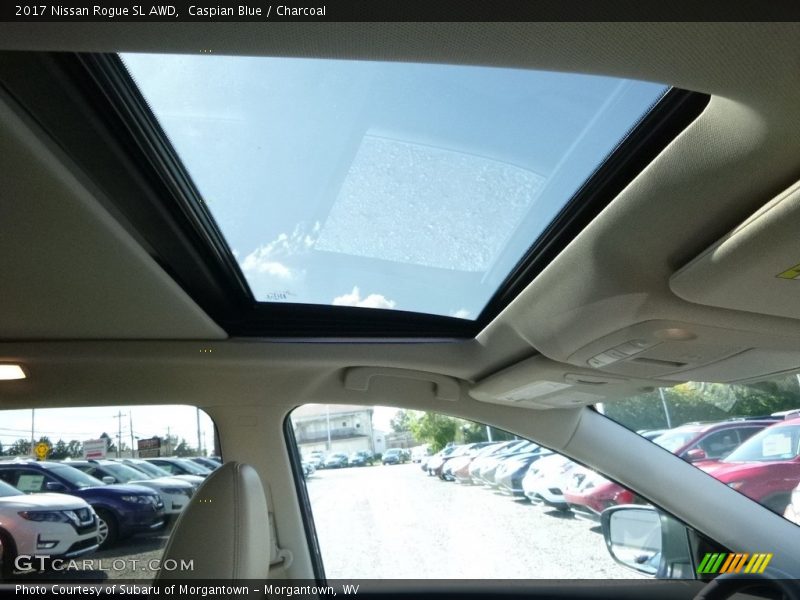 Caspian Blue / Charcoal 2017 Nissan Rogue SL AWD
