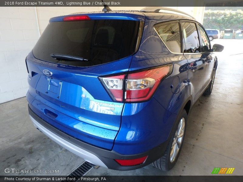 Lightning Blue / Charcoal Black 2018 Ford Escape Titanium 4WD