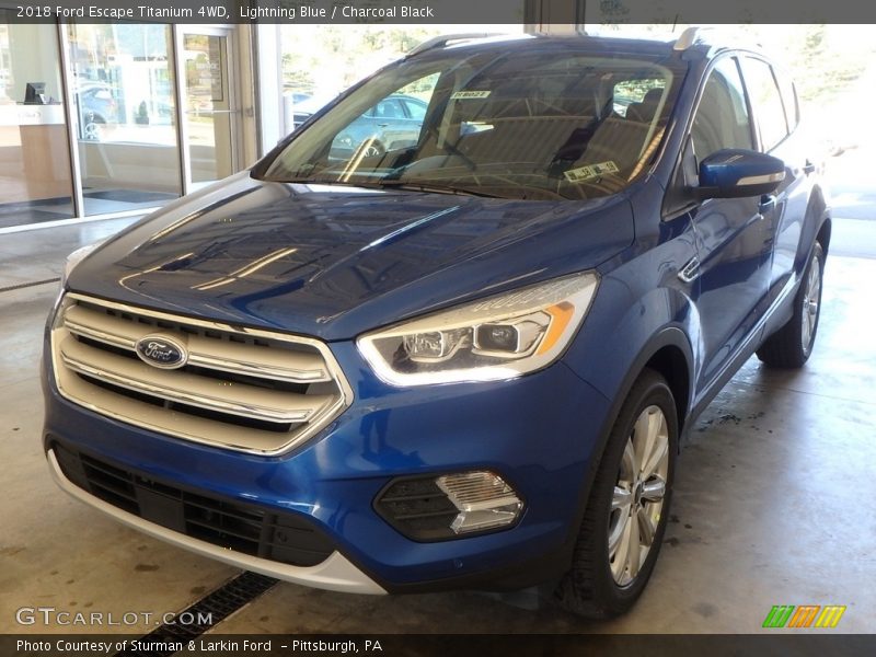 Lightning Blue / Charcoal Black 2018 Ford Escape Titanium 4WD