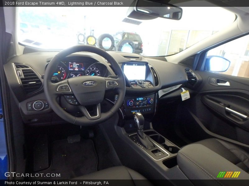 Lightning Blue / Charcoal Black 2018 Ford Escape Titanium 4WD