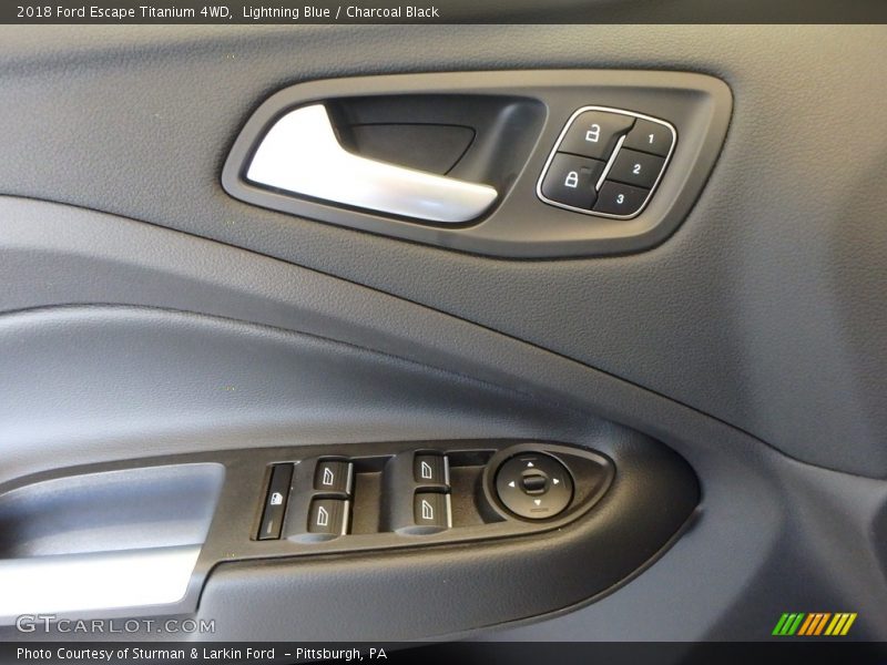 Lightning Blue / Charcoal Black 2018 Ford Escape Titanium 4WD