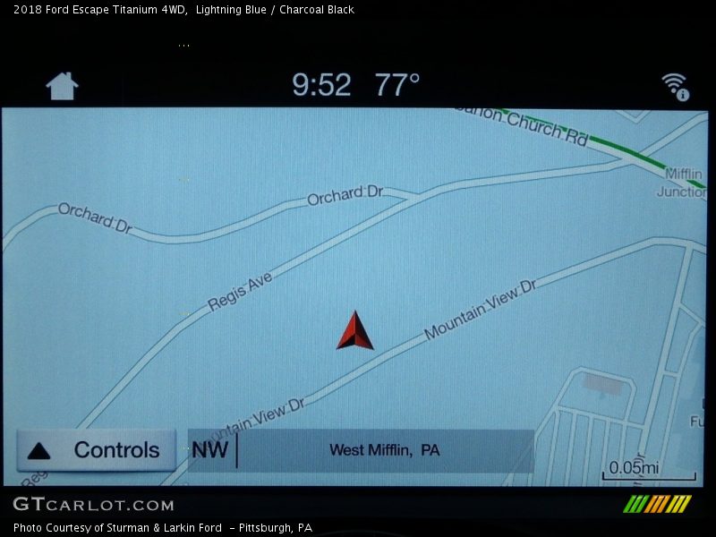 Lightning Blue / Charcoal Black 2018 Ford Escape Titanium 4WD